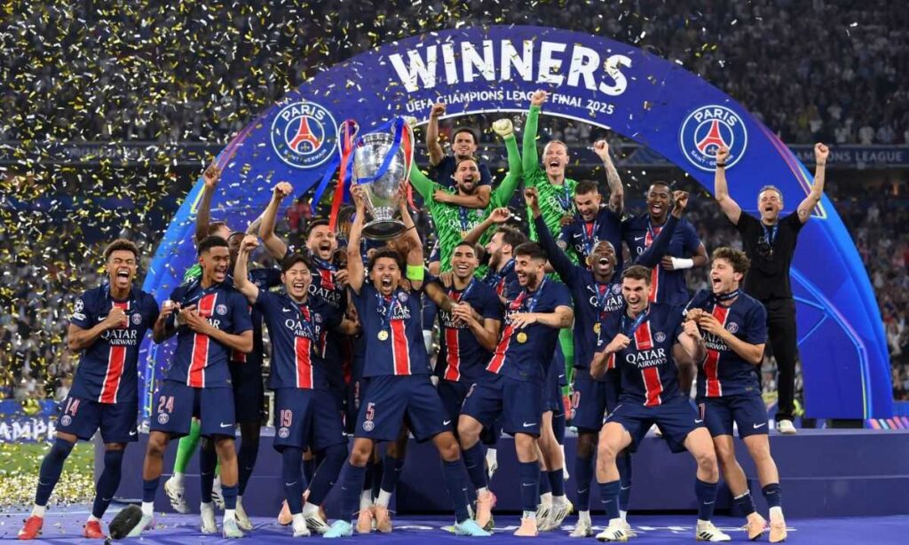 PSG faz 5 a 0 na Inter de Milão e ganha pela 1ª vez a Liga dos Campeões - 31/05/2025