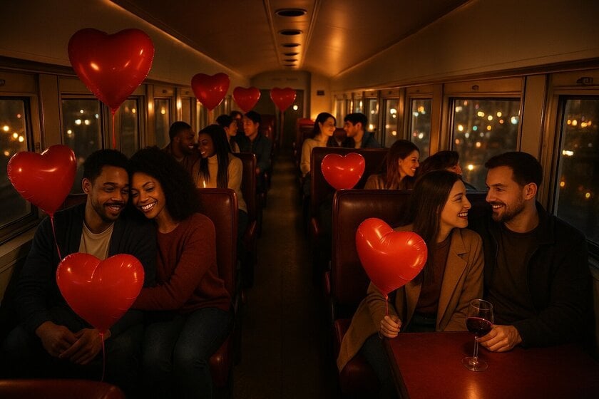 Expresso Noturno do Trem da República celebra o Dia dos Namorados com música ao vivo e jantar à luz de velas
