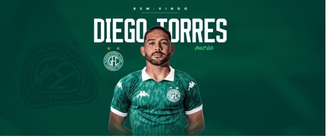 Guarani anuncia a contratação de Diego Torres e mais dois