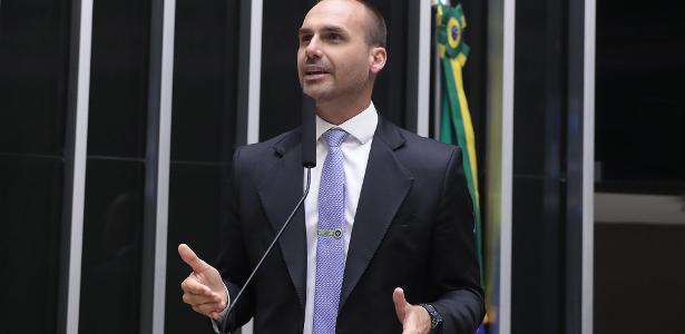 Eduardo Bolsonaro (PL-SP) pediu licença do mandato por 122 dias