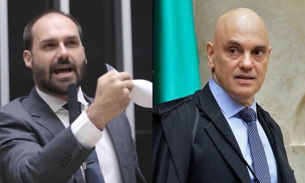 Eduardo Bolsonaro diz que Moraes bloqueou contas e Pix de sua esposa - 24/07/2025