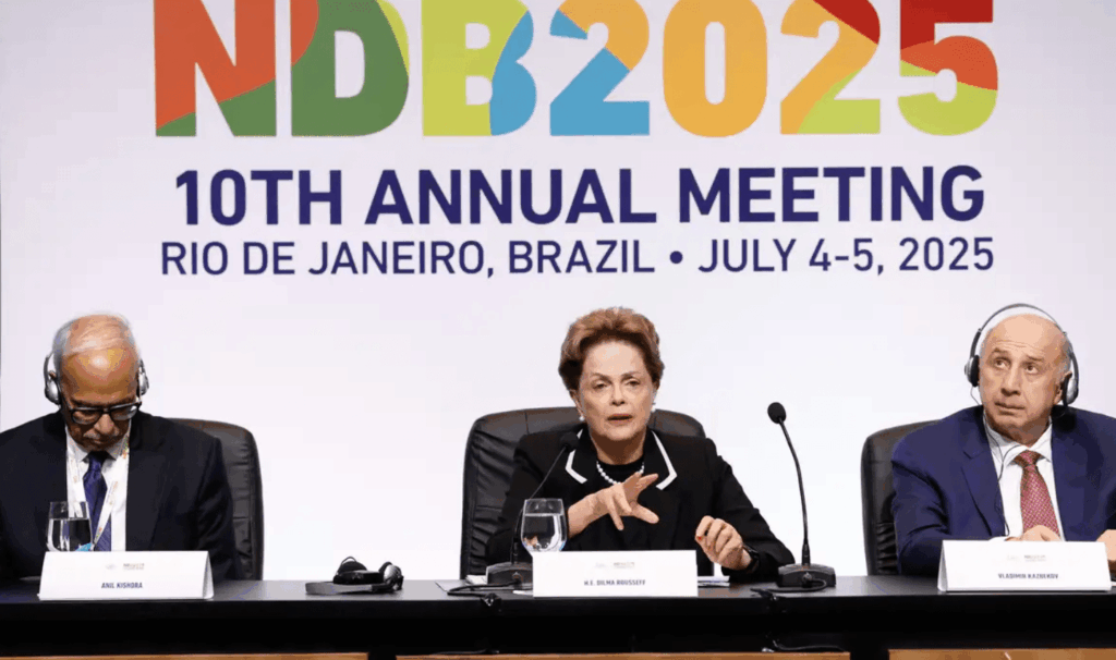 Dilma Rousseff diz desembolsos do NDB no Brasil somam US$ 4 bi, ou 18% do total