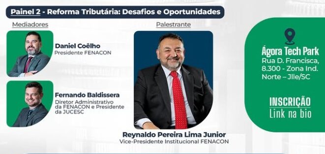FENACON e SESCON-SC promovem discussão técnica sobre a reforma tributária em Joinville – Sistema FENACON