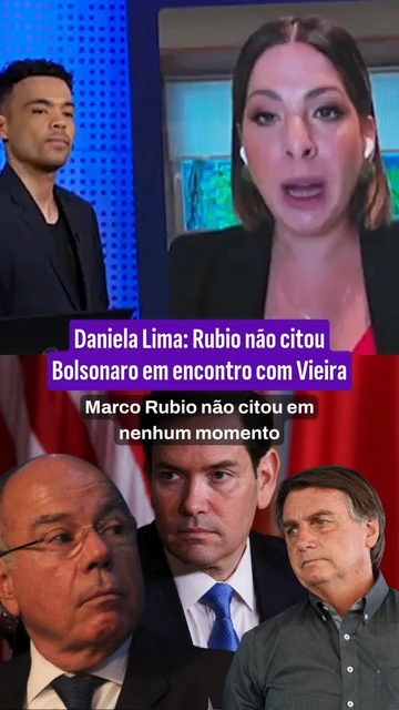 UOL News: Rubio não citou Bolsonaro em encontro com Vieira