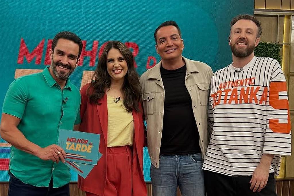 Apresentadores da Band dão o troco ao vivo na Globo - 14/10/2025 - Televisão