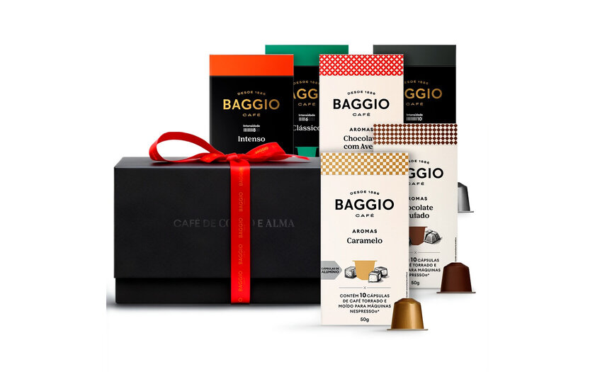Baggio Café lança kits personalizados de Natal para presentear amantes de café