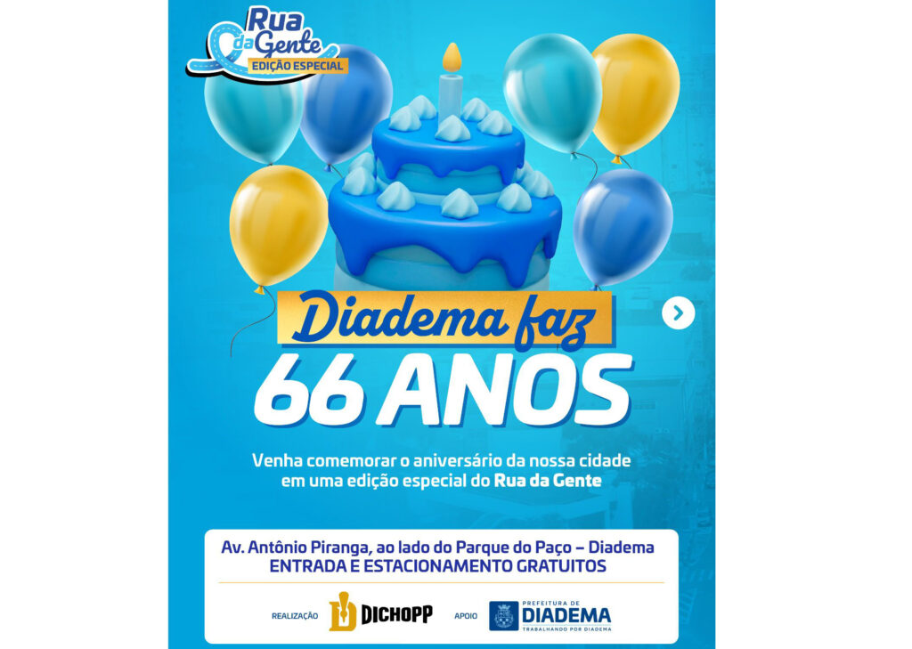 Três dias de muito rock, samba e forró celebram os 66 anos de Diadema