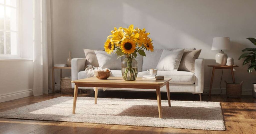 Por que se deve colocar um vaso de flores amarelas na sala para atrair a sorte, segundo o Feng Shui