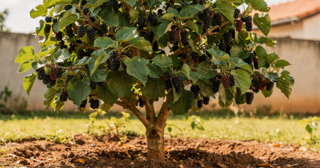 O arbusto mágico que dá frutinhas escuras com sabor de geleia caseira