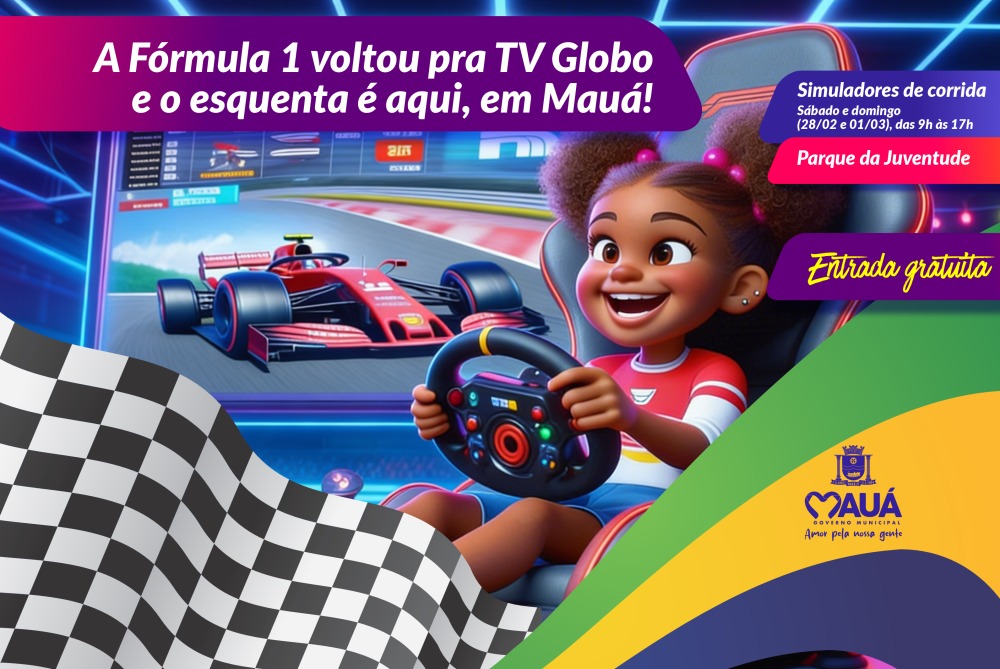 F1 chegando nas telas da TV Globo na cidade de Mauá
