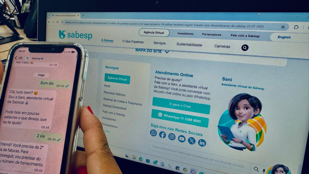 Clientes da Sabesp passam a receber alerta no celular para aumento no consumo de água