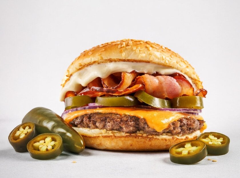 Bullguer lança hambúrguer inédito com jalapeño e molho ranch por tempo limitado