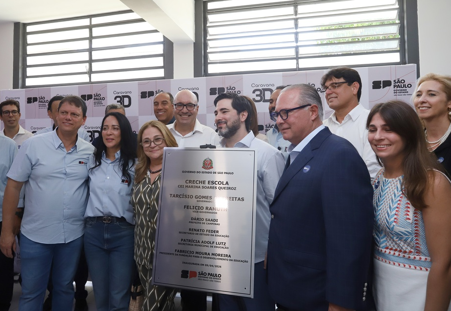 Estado entrega obras de escola em Campinas para atender crianças de 3 a 5 anos em tempo integral