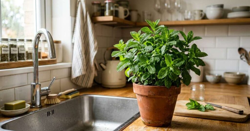 Por que recomendam colocar um vaso de hortelã na cozinha e para que ela serve?