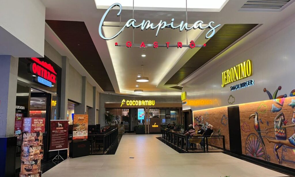 Com redes de restaurantes conhecidas no Brasil, Campinas Shopping inaugura Alameda Gastrô