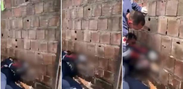 Bebê foi resgatado pelo Samu após ser abandonado em vão entre duas paredes na PB