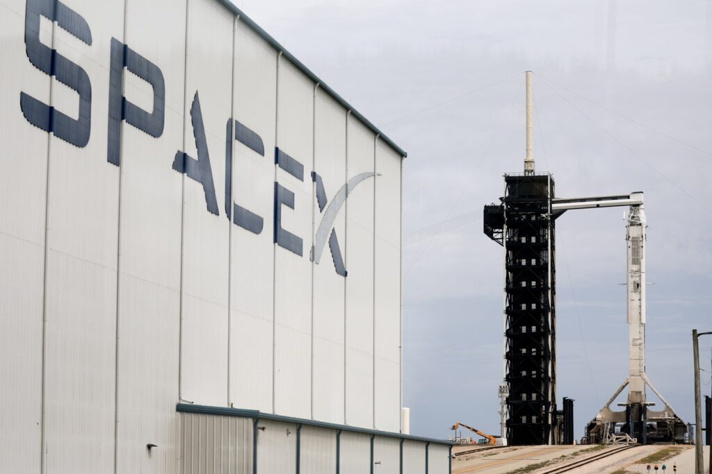 Complexo de Lançamento 39A da SpaceX, no Centro Espacial Kennedy da Nasa, em Cabo Canaveral, Flórida. Fotógrafo: Joe Raedle/Getty Images