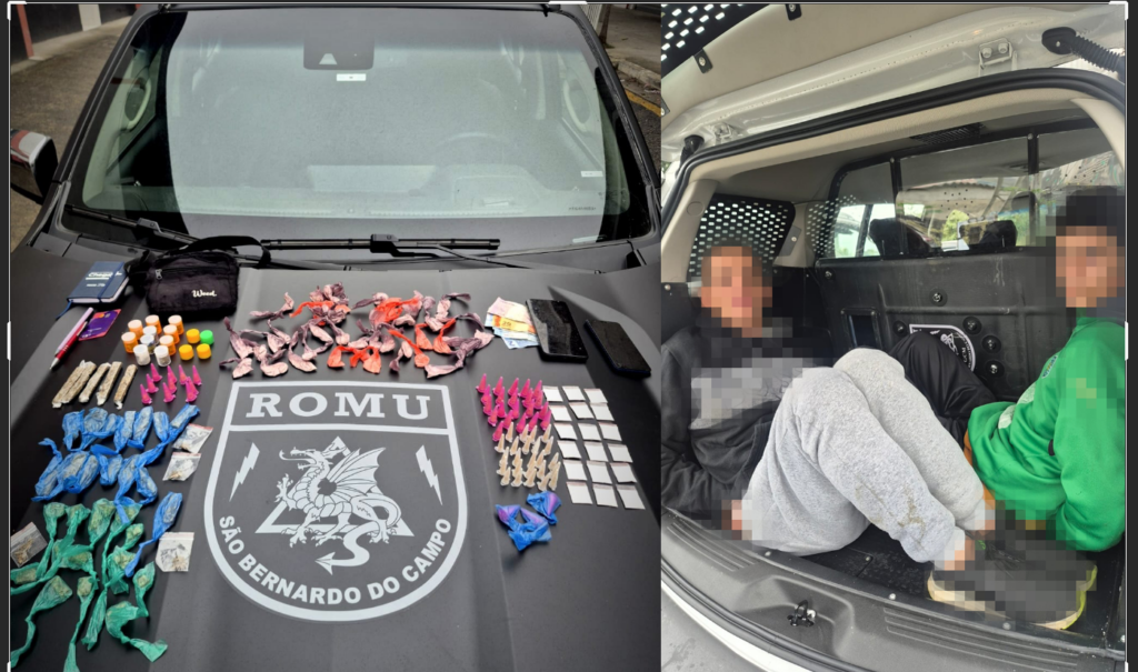 Romu de São Bernardo prende dois por tráfico de drogas durante Operação Direto ao Ponto