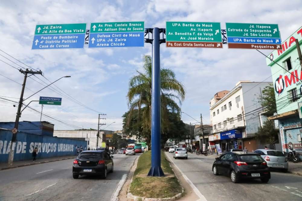 Mauá ganha nova sinalização turística para facilitar acesso aos principais atrativos da cidade