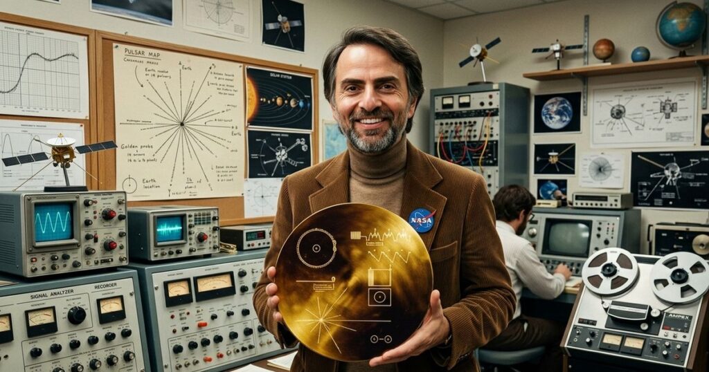 Em 1977 Carl Sagan colocou um disco de ouro na sonda Voyager criado para que qualquer civilização que o encontre saiba há quanto tempo ele está viajando e ele pode durar até um bilhão de anos