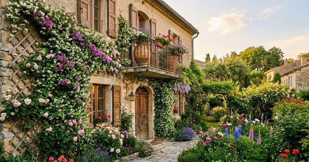 A trepadeira que floresce no vaso e deixa muro com cara de jardim de novela