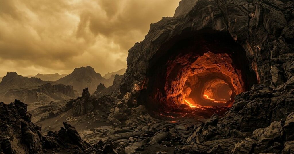 Astrônomos confirmam pela primeira vez a existência de uma grande caverna vulcânica em Vênus