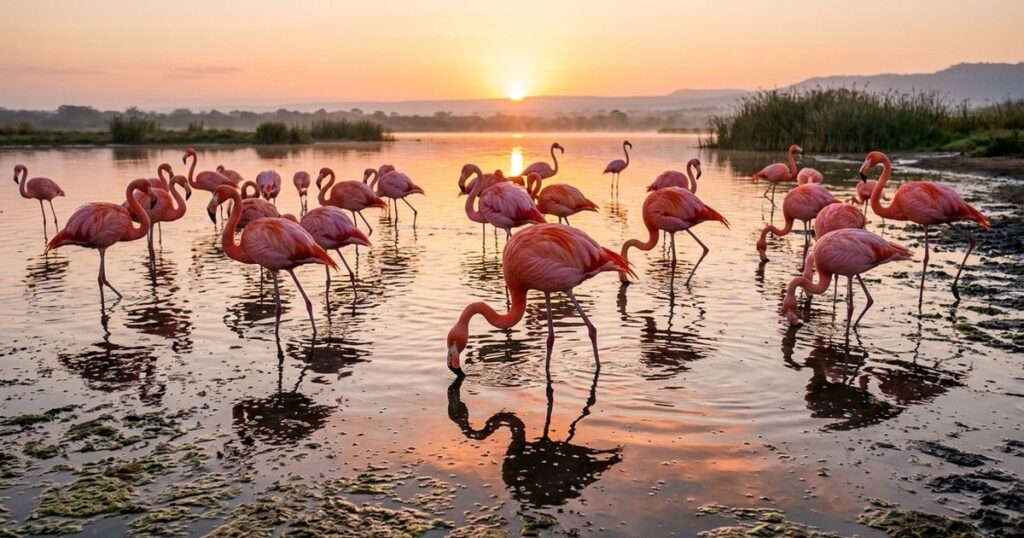 Por que flamingos são cor de rosa?