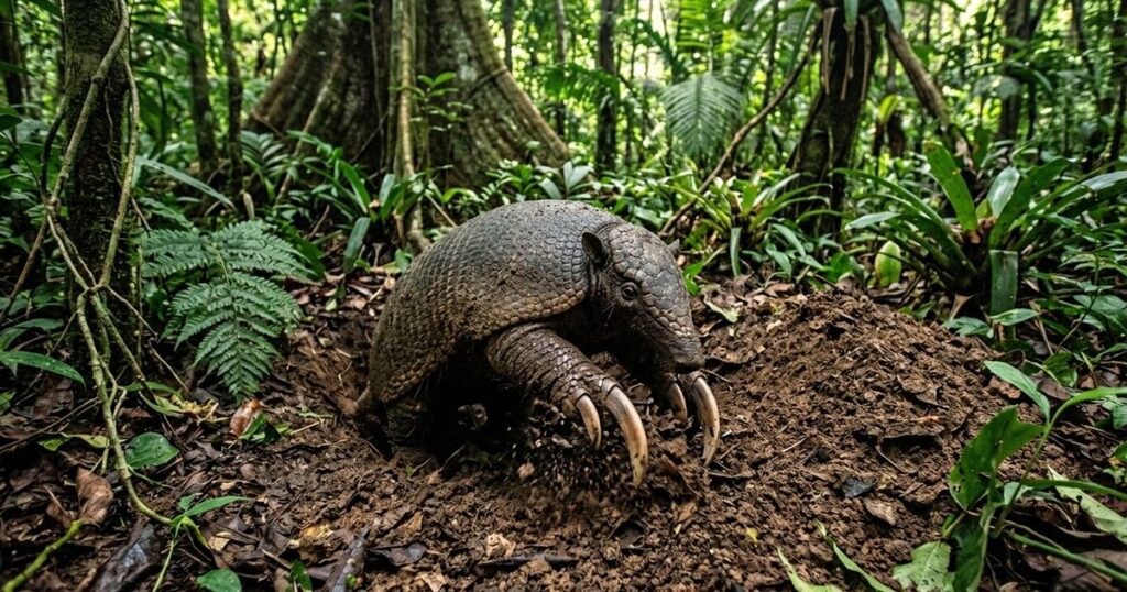 Conheça o maior tatu do mundo, responsável por criar enormes tocas que beneficiam centenas de espécies na Amazônia