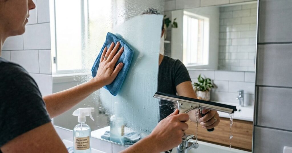 Como fazer um limpa-vidros caseiro com vinagre e detergente para deixar os vidros sem manchas