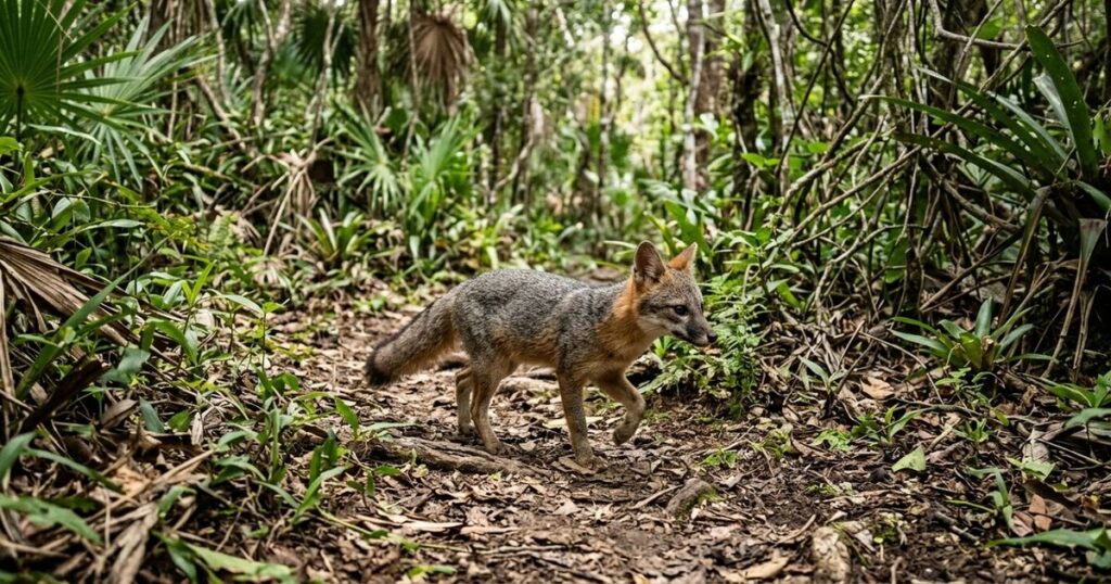 Um animal do tamanho de um pequeno gato doméstico causou alvoroço no México ao se tornar o primeiro registro fotográfico conhecido da misteriosa raposa anã de Cozumel