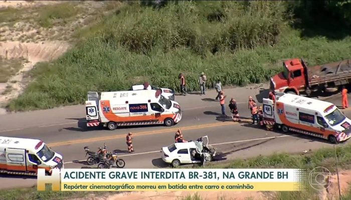 1 de 1Alice Ribeiro, repórter da Band Minas que estava no carro envolvido no acidente desta quarta-feira (15). — Foto: Reprodução/Redes Sociais