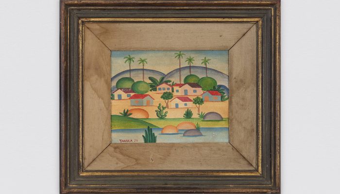 Tela atribuída a Tarsila do Amaral levada à feira SP-Arte no ano passado
             -       
        Filipe Berndt