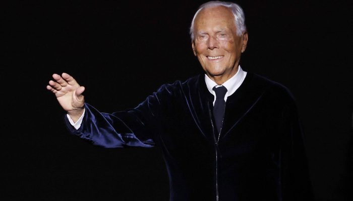 O estilista italiano Giorgio Armani
             -       
        Emmanuel Dunand/AFP