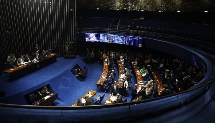 Plenário do Senado Federal, sob a presidência do senador Davi Alcolumbre
             -       
        Pedro Ladeira/Folhapress