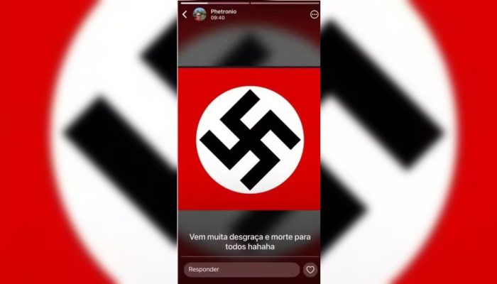 Homem é preso por ameaçar atentado com símbolo nazista no PR