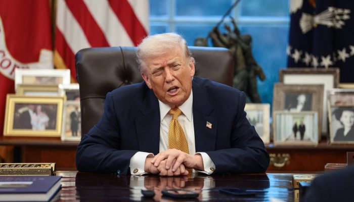 O presidente dos EUA, Donald Trump, durante entrevista na Casa Branca
             -       
        Evelyn Hockstein/Reuters