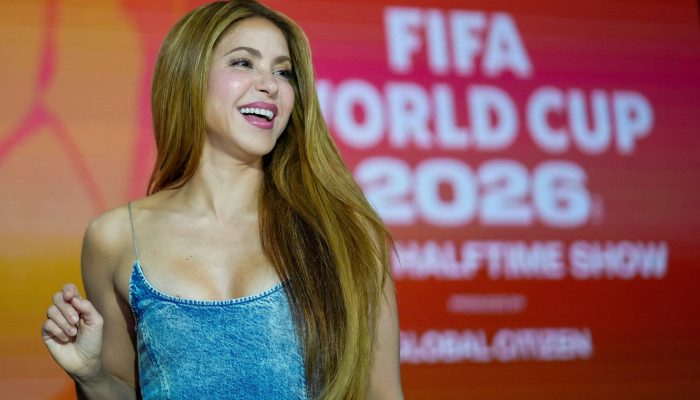 Shakira participa de um evento de imprensa organizado pela Global Citizen e pela FIFA 
             -       
        Eduardo Munoz/Reuters