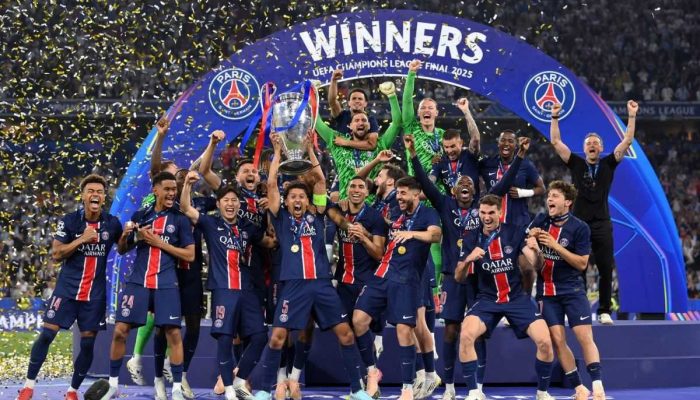PSG faz 5 a 0 na Inter de Milão e ganha pela 1ª vez a Liga dos Campeões - 31/05/2025