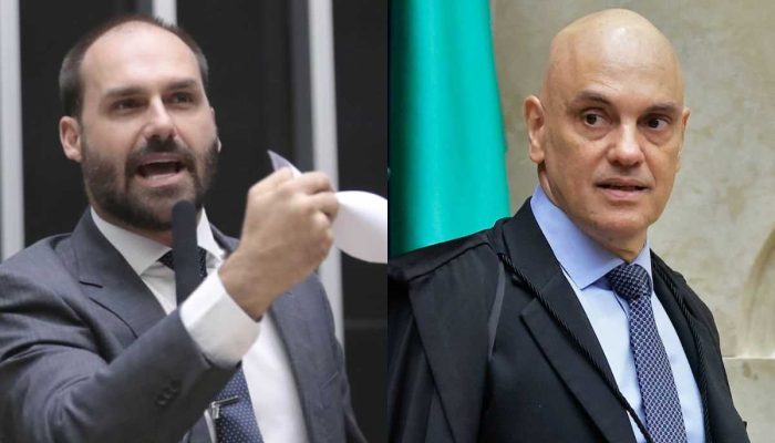 Eduardo Bolsonaro diz que Moraes bloqueou contas e Pix de sua esposa - 24/07/2025