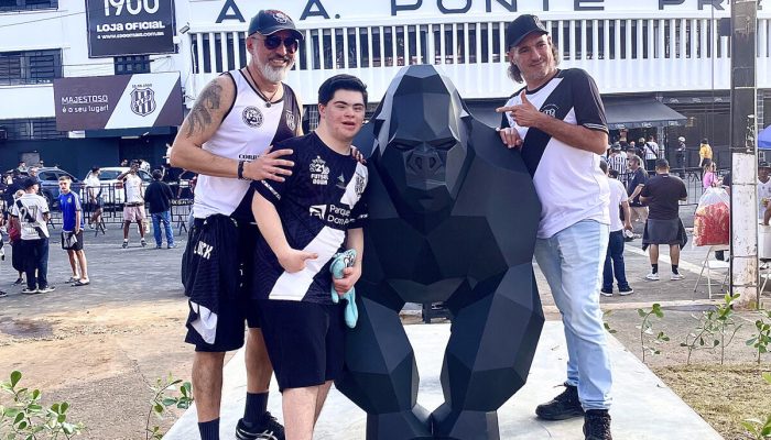 GorillaZ: nova atração do estádio Moisés Lucarelli celebra a mascote da Ponte Preta