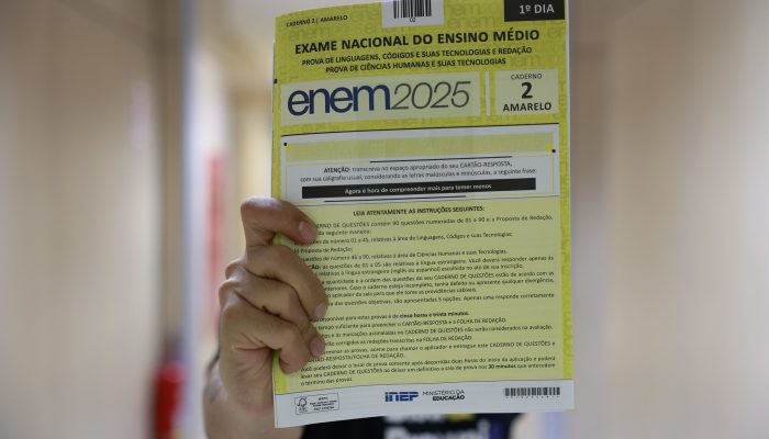 1 de 2Enem 2025: 1º dia de prova foi no domingo (9). — Foto: Angelo Miguel/MEC
