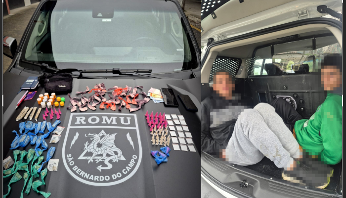 Romu de São Bernardo prende dois por tráfico de drogas durante Operação Direto ao Ponto