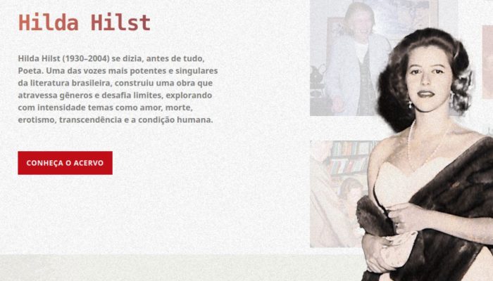 Instituto Hilda Hilst lança site com acervo pessoal da autora