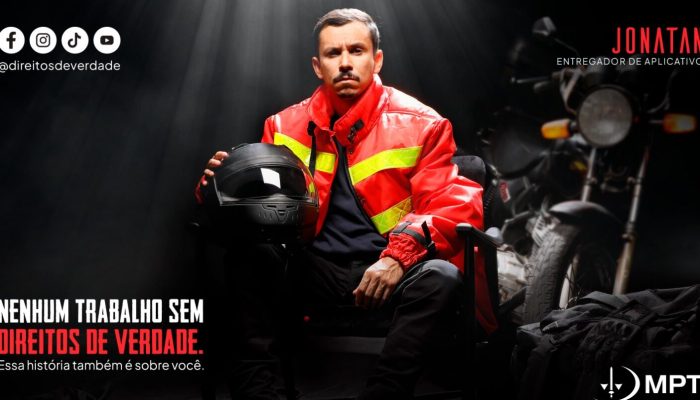 MPT lança nova campanha sobre direitos dos trabalhadores de aplicativos