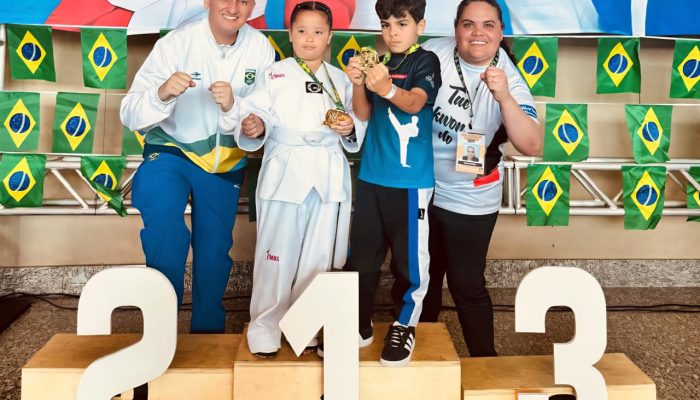 Atletas mirins de Ribeirão Pires conquistam ouro em campeonato internacional de Taekwondo
