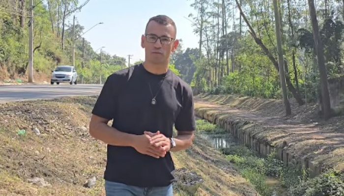 Jeferson Leite solicita desassoreamento do Córrego Olaria para reduzir risco de alagamentos em Diadema