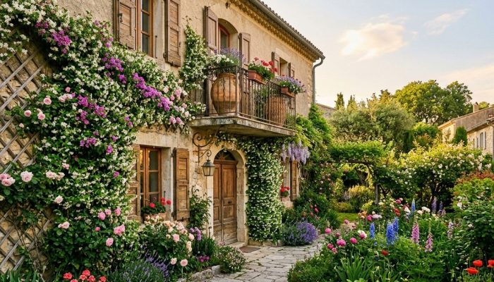 A trepadeira que floresce no vaso e deixa muro com cara de jardim de novela