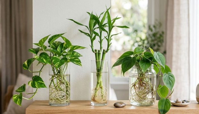 As 3 plantas de interior que crescem na água ajudam a criar ambientes mais relaxantes e naturais: são fáceis de cuidar
