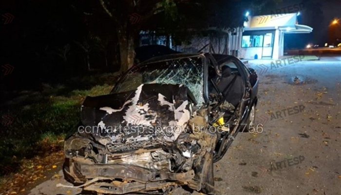1 de 2Acidente entre carro e caminhonete causa morte em rodovia de Piedade (SP) — Foto: Artesp/Divulgação