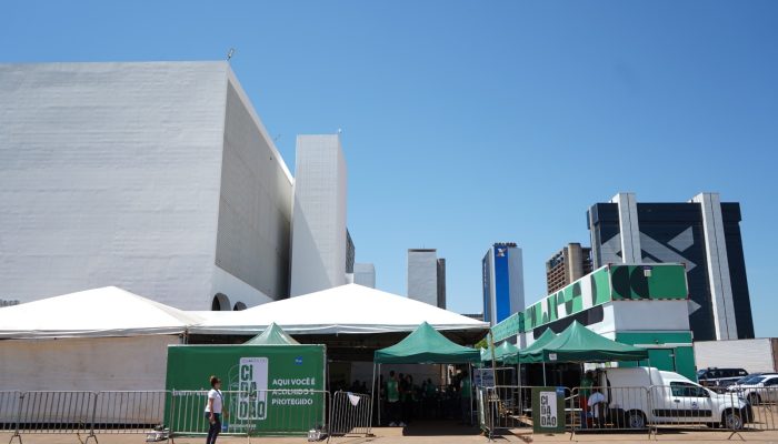 1 de 1Ação da Defensoria Pública do DF na Esplanada dos Ministérios, em Brasília — Foto: DPDF